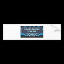 Kindergarten Teacher Marquee bumper stickers