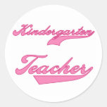 Kindergarten Teacher Pink Stickers