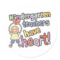 Kindergarten Teachers Have Heart Sticker