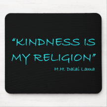 'Kindness Is My Religion' Mousepad