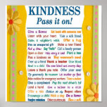 Kindness poster posters