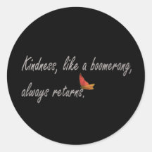 Kindness Round Stickers