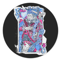 King and Queen of Goodness Sticker