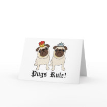 King and Queen Pug Cards (blank)