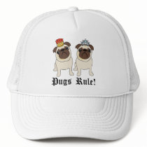 King and Queen Pug Hats