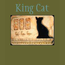 King Cat Egyptian Cat  Cartouche Tee t-shirts