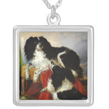 King Charles Spaniels - Dog Art - Richard Ansdell Necklaces