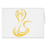 King Cobra in Swish Drawing Style cards
