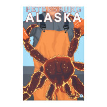 King Crab Fisherman - Petersburg, Alaska Canvas Print