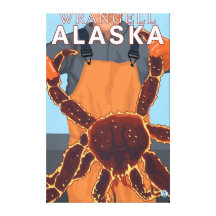 King Crab Fisherman - Wrangell, Alaska Gallery Wrapped Canvas