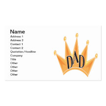 King Dad Business Card Templates