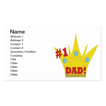 King Dad Business Card Templates