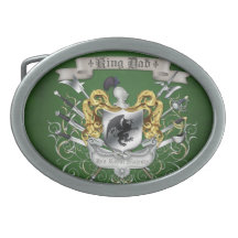 KIng Dad Royal Crest Green Belt Buckle