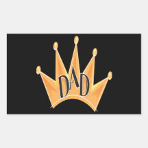 King Dad Stickers