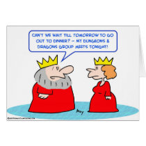 king dungeons dragons queen greeting cards