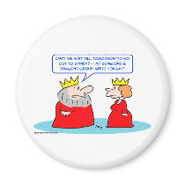 king dungeons dragons queen refrigerator magnet