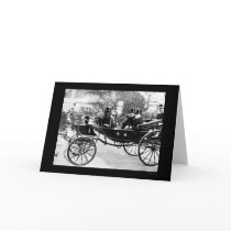 King Edward and President Loubet in Carriage 1903 Card