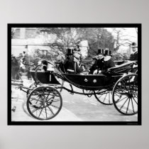 King Edward and President Loubet in Carriage 1903 Posters