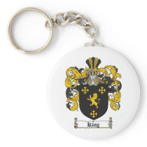 KING FAMILY CREST -  KING COAT OF ARMS KEYCHAINS
