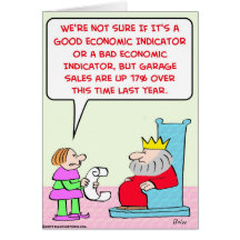 king garage sales economic indicator card
