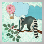 King Jules Out On A Limb Damask Poster