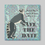 King Julian Elegant Damask Save The Date Magnet magnets