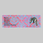 King Julian Pink & Blue Damask Business Cards business cards