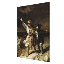 King Lear and the Fool in the Storm canvas prints