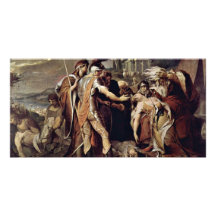 King Lear Mourns Cordelia  By Barry James Picture Card