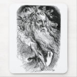 King Lear with Flowers Mouse Pad