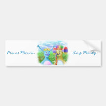 King Monty and Prince Marvin Bumper Stickers