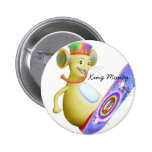 King Monty on Skate Board Buttons