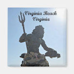 King Neptune, Virginia Beach, Virginia Fridge Magnet