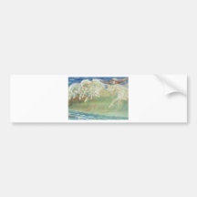 KING NEPTUNE'S HORSES RIDE THE WAVES BUMPER STICKERS