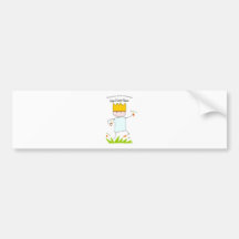 King Of Carrot Flowers Bumper Stickers
