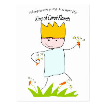 King Of Carrot Flowers Postcard
