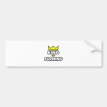 King of Farming Bumper Sticker