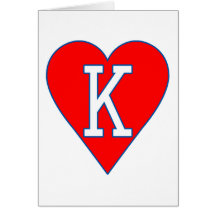 King of Hearts Greeting Card