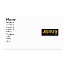 king of kings business/profile card.. business cards