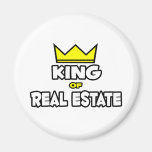 King of Real Estate Refrigerator Magnets