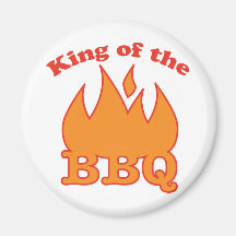 King Of The BBQ Fridge Magnets