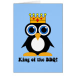 king of the bbq greeting card