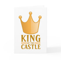 King of the castle greeting card
