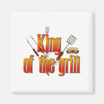 King of the Grill Magnet