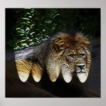 King of the Jungle Abstract Poster