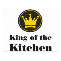king of the kitchen postkarte