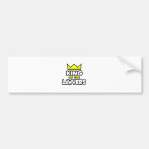 King of the Lawyers Bumper Stickers