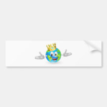 King of the World Mascot Bumper Sticker