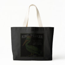 KING PELICAN ICEBERG LETTUCE - VINTAGE CRATE LABEL CANVAS BAGS