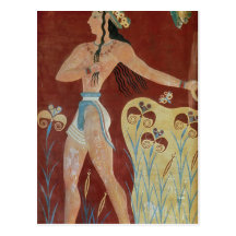 King-Priest or Prince with Lilies Post Cards